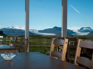 Guesthouse en Islande avec vue sur la montagne